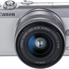 【中古】 Canon ミラーレス一眼カメラ EOS M100 EF-M15-45 IS STM レンズキット(ホワイト) EOSM100WH1545ISSTMLK