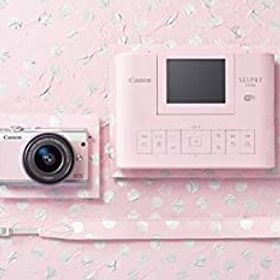 【中古】Canon ミラーレス一眼 EOS M100 リミテッドピンクフォトキット EF-M15-45 IS STM/SELPHY CP1300付属