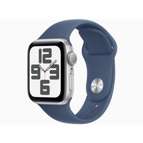 Apple MXED3J/A Apple Watch SE 第2世代 GPSモデル 40mm シルバーアルミニウムケースとデニムスポーツバンド M/L 新品 送料無料