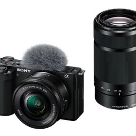 【新品/取寄品】SONY VLOGCAM ZV-E10Y ダブルズームレンズキット ブラック レンズ交換式Vlogカメラ ソニー