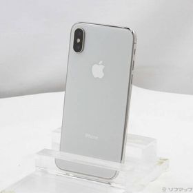 〔中古〕Apple(アップル) iPhoneX 64GB シルバー MQAY2J／A SIMフリー〔247-ud〕