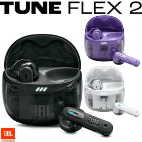 【JBLセール★〜12/24まで】 JBL Tune Flex 2 ハイブリッドノイズキャンセリング 完全ワイヤレスイヤホン Bluetooth 5.3 ジェービーエル ゴースト 透明 スケルトン