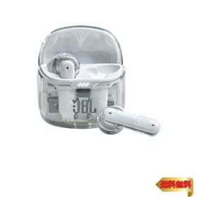 JBL TUNE FLEX GHOST ワイヤレスイヤホン bluetooth 2ウェイ装着/ノイズキャンセリング/IPX4/ホワイト/JBLT