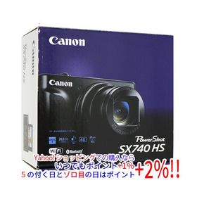 【中古】Canon製 PowerShot SX740 HS ブラック 2030万画素 元箱あり
