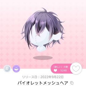 バイオレットメッシュヘア | ポケコロツイン(ポケツイ)のアカウントデータ、RMTの販売・買取一覧