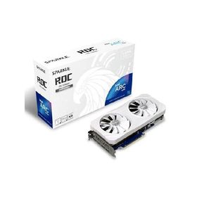 SPARKLE Intel Arc A770 ROC Luna OC Edition 16GB GDDR6 2 x DBB 100 mm Fan 2.5 Slot Metal Luna White Edition SA770RW-16GOC