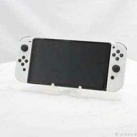 【中古】Nintendo(任天堂) Nintendo Switch 有機ELモデル Joy-Con(L)／(R) ホワイト 【196-ud】