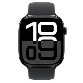Apple Apple Watch Series10 46mm GPSモデル MWX13J/A+MYAE3FE/A A2999【ジェットブラックアルミニウムケース/ブラックソロループ(サイズ7)】 [中古] 【当社3ヶ月間保証】 イオシス