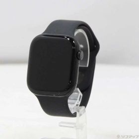 【中古】Apple(アップル) Apple Watch Series 10 GPS 46mm ジェットブラックアルミニウムケース ブラックスポーツバンド 【262-ud】