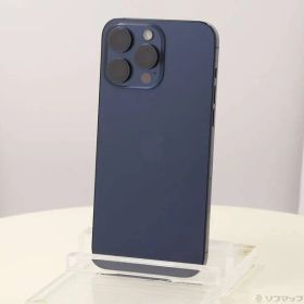 〔中古品〕 iPhone15 Pro Max 256GB ブルーチタニウム MU6T3J／A SIMフリー【297】