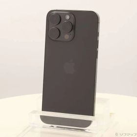 〔中古品〕 iPhone15 Pro Max 256GB ブラックチタニウム MU6P3J／A SIMフリー【262】