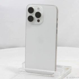 〔中古品〕 iPhone15 Pro Max 256GB ホワイトチタニウム MU6Q3J／A SIMフリー【276】
