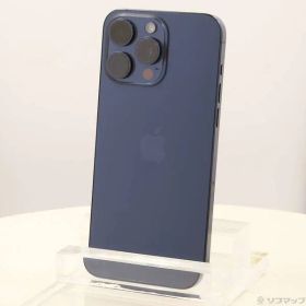 〔中古品〕 iPhone15 Pro Max 256GB ブルーチタニウム MU6T3J／A SIMフリー【344】