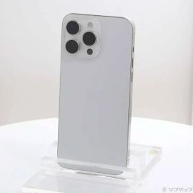 〔中古品〕 iPhone15 Pro Max 256GB ホワイトチタニウム MU6Q3J／A SIMフリー【348】