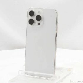 〔中古品〕 iPhone15 Pro Max 256GB ホワイトチタニウム MU6Q3J／A SIMフリー【377】