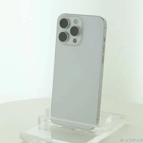 〔中古品〕 iPhone15 Pro Max 256GB ホワイトチタニウム MU6Q3J／A SIMフリー【295】