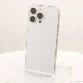 〔中古品〕 iPhone15 Pro Max 512GB ホワイトチタニウム MU6V3J／A SIMフリー【344】