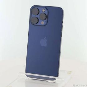 〔中古品〕 iPhone15 Pro Max 512GB ブルーチタニウム MU6X3J／A SIMフリー【344】
