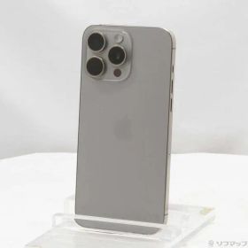〔中古品〕 iPhone15 Pro Max 512GB ナチュラルチタニウム MU6W3J／A SIMフリー【198】