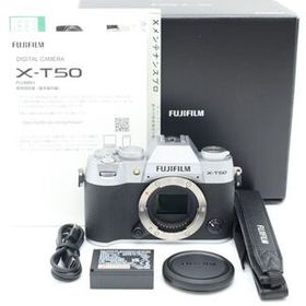 ショット数わずか11回、元箱付き。★新品級★ FUJIFILM フジフイルム X-T50 ボディ シルバー