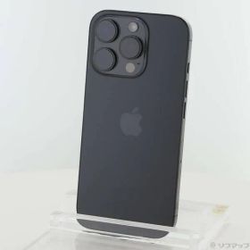 〔中古品〕 iPhone16 Pro 256GB ブラックチタニウム MYN03J／A SIMフリー【305】
