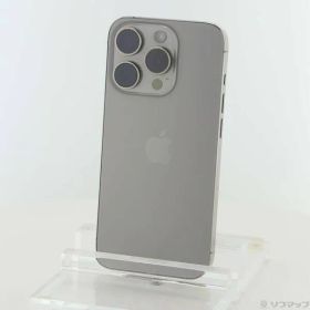 〔中古品〕 iPhone15 Pro 256GB ナチュラルチタニウム MTUF3J／A SIMフリー【344】