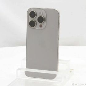 〔中古品〕 iPhone15 Pro 256GB ナチュラルチタニウム MTUF3J／A SIMフリー【377】