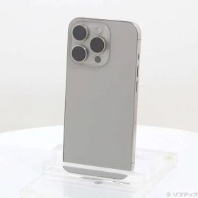 〔中古品〕 iPhone15 Pro 256GB ナチュラルチタニウム MTUF3J／A SIMフリー【295】