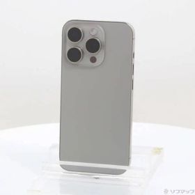 〔中古品〕 iPhone15 Pro 256GB ナチュラルチタニウム MTUF3J／A SIMフリー【196】