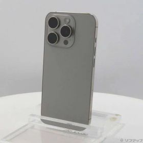 〔中古品〕 iPhone15 Pro 256GB ナチュラルチタニウム MTUF3J／A SIMフリー【297】