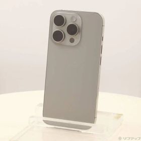 〔中古品〕 iPhone15 Pro 256GB ナチュラルチタニウム MTUF3J／A SIMフリー【198】