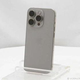 〔中古品〕 iPhone15 Pro 256GB ナチュラルチタニウム MTUF3J／A SIMフリー【305】