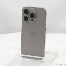 〔中古品〕 iPhone15 Pro 256GB ナチュラルチタニウム MTUF3J／A SIMフリー【368】