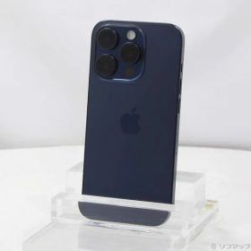 〔中古品〕 iPhone15 Pro 256GB ブルーチタニウム MTUG3J／A SIMフリー【368】