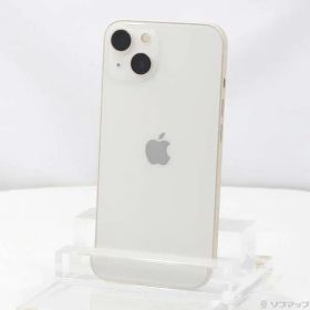 〔中古品〕 iPhone13 128GB スターライト NLND3J／A SIMフリー 〔ネットワーク利用制限▲〕【258】