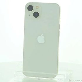 〔中古品〕 iPhone13 128GB スターライト MLND3J／A SIMフリー 〔ネットワーク利用制限▲〕【247】