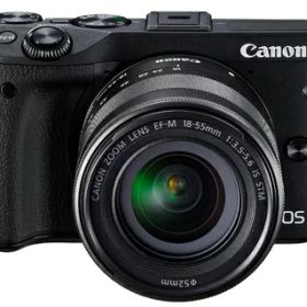 【中古】 Canon ミラーレス一眼カメラ EOS M3 レンズキット(ブラック) EF-M18-55mm F3.5-5.6 IS STM 付属 EOSM3BK-1855ISSTMLK