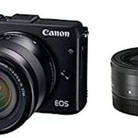 【中古】（非常に良い）Canon ミラーレス一眼カメラ EOS M3 ダブルレンズキット(ブラック) EF-M18-55mm F3.5-5.6 IS STM EF-M22mm F2 STM 付属 EOSM3BK-WLK