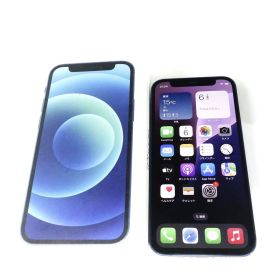 SIMフリー iPhone 12 mini 128GB ブルー MGDP3J/A バッテリー最大容量83％ ※中古/利用○