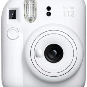 色：ホワイト 富士フイルム(FUJIFILM) チェキ インスタントカメラ instax mini 12 クレイホワイト INS MINI 12 WHITE