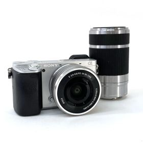 SONY ソニー α6400 ダブルズームレンズキット シルバー ミラーレス一眼カメラ ※中古