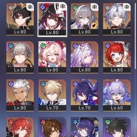 1凸キャストリス。ファイノン、ヒアンシー、トリビー、花火 所持 | 崩壊スターレイル(崩スタ)のアカウントデータ、RMTの販売・買取一覧