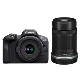 キヤノン カメラ ミラーレス一眼カメラ EOS R100 ダブルズームキット ブラック Canon【転送不可】
