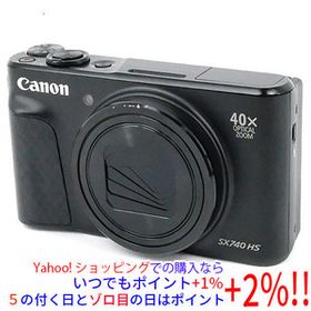 【中古】Canon製 PowerShot SX740 HS ブラック 2030万画素 本体のみ