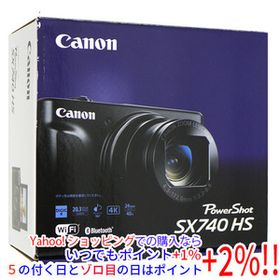【中古】Canon製 PowerShot SX740 HS ブラック 2030万画素 元箱あり