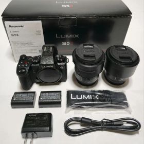 LUMIX DC-S5M2W ダブルレンズキット 【美品/低ショット1108回】