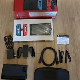 Nintendo Switch Joy-Con （L）ネオンブルー/（R）ネオンレッド HAD-S-KABAA ポーチ付き