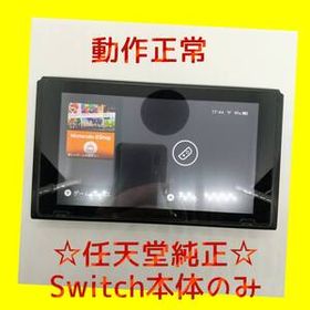 【動作正常品】①Nintendo Switch 本体のみ ニンテンドースイッチ 任天堂純正品 グレー 初期化済み 動作チェック全てOK