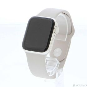 〔中古〕Apple(アップル) Apple Watch SE 第2世代 GPS 40mm スターライトアルミニウムケース スターライトスポーツバンド〔352-ud〕