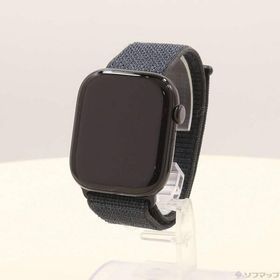 〔中古〕Apple(アップル) 〔展示品〕 Apple Watch Series 10 GPS 46mm ジェットブラックアルミニウムケース インクスポーツループ〔349-ud〕